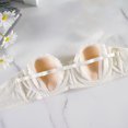 thumbnail image 5 of Bras for Women, Womans Solid Color Thin Style Ventilate No Rims Lace Crystal Glass Ear Bra, 5 of 5