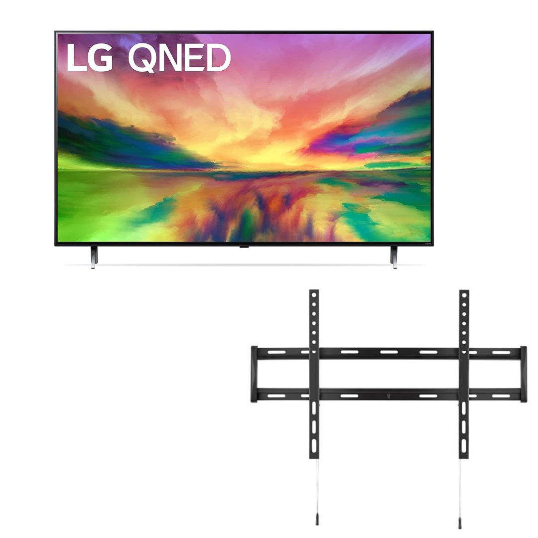 LG QNED80 75 Pouces QLED NanoCell 4K Télévision Intelligente - Quantum Dot NanoCell, AI-Powered, Alexa Intégré, Gaming, 120Hz Refresh, HDMI 2.1, FreeSync, VRR, Télécommande Magique, Télévision 75 Pouces (75QNED80URA+ Support Mural)