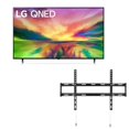 thumbnail image 1 of LG QNED80 75-Inch QLED NanoCell 4K Smart TV - Quantum Dot Nanocell, AI-Powered, Alexa Built-in, Gaming, 120Hz Refresh, HDMI 2.1, FreeSync, VRR, Magic Remote, 75" Television (75QNED80URA+Wall Mount), 1 of 8