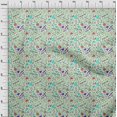 thumbnail image 4 of oneOone Cotton Poplin Turquoise Blue Fabric Tool Fabric For Sewing Printed Craft Fabric By The Yard 42 Inch Wide, 4 of 4