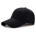 thumbnail image 2 of Men Women Plain Curved Sun Visor Baseball Cap Solid Color Adjustable Hat, 2 of 5