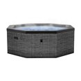 thumbnail image 1 of Wave COMO, Hot Tub & Spa, Rigid Eco Foam Walls, All-in-One Integrated, 6 Person, Portable, Skin Changeable, Energy Efficient, Quiter, Octagon – FLINT RATTAN, 1 of 10