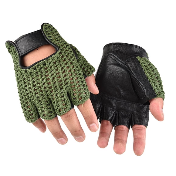 Redempat Gants de Golf Premium Antidérapants Absorbant la Sueur pour Hommes Respirants Multifonctionnels Noir+vert