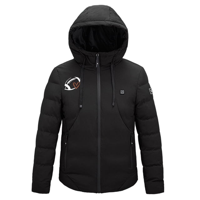 Penkiiy Heated Jackets for Women Men USB Intelligent Constant Temperature Heated Windproof Plus Size Men And Women Winter 4 Heated Jacket Coat XXL Black