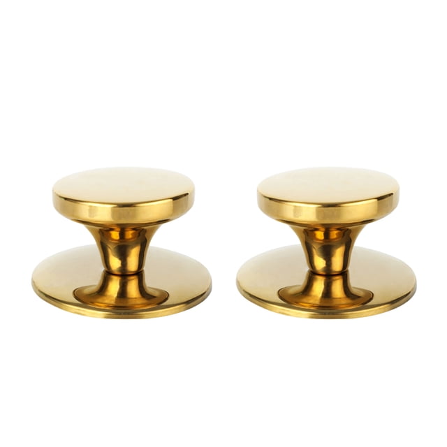 kurtrusly 2piece Fire Protection Lid Cap For Kitchenware Accessories Heat-resistant And Heat-resistant Easy Flat gold plating large size