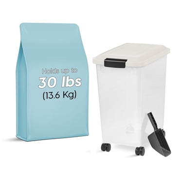 IRIS 13 kg Airtight Pet Food Container Dog & Cat Food Storage Bin
