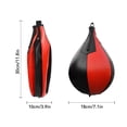 thumbnail image 4 of Boxing Speed Ball PU Leather MMA Muay Thai Training Striking Bag Kit Boxing Punch Ball with Inflator Pump Black, 4 of 7