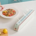 thumbnail image 1 of LSLJS Plastic Wrap Dispenser with Cutter Aluminum Foil Dispenser Refillable Wrap Dispenser Plastic Food Wrap Dispenser Cling Film Dispenser., Cling Wrap Cutter, 1 of 9