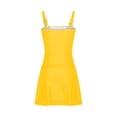 thumbnail image 4 of Jinhomg Maillots de Bain de Vacances pour Femmes Tankini Modeste Maillots de Bain Légers Confortables Bretelles Spaghetti Encolure Carrée Robe de Bain Maillot Dermoprotecteur Tenue de Plage Économies de Vacances Jaune TTTG, 4 of 10