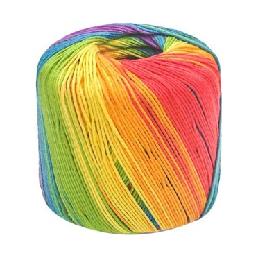 CHOK Fil Tricot Crochet Coton Fil à Main Matériau Dégradé Ligne Écheveaux Arc-en-Ciel Fournitures Acryliques Corde de Crochet Épaisse