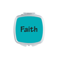 thumbnail image 1 of Faith Word Inspirational Quote Sayings Mirror Portable Compact Pocket Makeup Double Sided Glass, 1 of 3