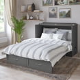 thumbnail image 2 of AFI Hamilton Full Solid Wood Murphy Bed Chest with Built-In Charger in Gray, 2 of 20