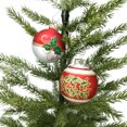 thumbnail image 3 of Holiday Time Dia 65mm 4Ct Leaf Glass Ornament, 3 of 5