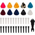 thumbnail image 1 of AIEX 24pcs Guitar Bridge Pins String Pegs, 10pcs Picks Bridge One Pin Puller Guitar Accessories Kit for Guitar Partial, 1 of 5