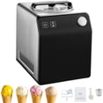 thumbnail image 1 of KFFKFF Vertical Ice Cream Machine with Integrated Compressor, 2 Quart Instant Fruit Yogurt Device, Stainless Steel Electronic Sorbet Creator, 4 Function Gelato Producer with Digital Screen & Timer, 1 of 9