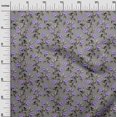 thumbnail image 3 of oneOone Tissu en Viscose Chiffon Violet Floral Rétro Matériel de Robe Tissu Imprimé Tissu au Mètre 42 Pouces de Large, 3 of 5