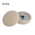 thumbnail image 3 of Unique Bargains 10pcs 32L Fabric Cloth Covered Button 20mm Round Metal Shank Sewing Buttons for Suits Dress Blouses, Beige, 3 of 5