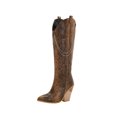 thumbnail image 1 of Awdenio Bottes d'Automne et d'Hiver Grande Taille pour Femmes Talon Compensé Imprimé Serpent, 1 of 8