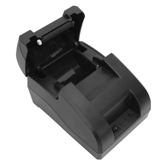 Thermal POS Printer, Thermal Receipt Printer 60mm/s Speed Printing Stable Connection 203dpi for Multiple Operating Systems US Plug,EU Plug