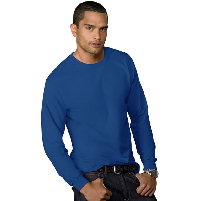 Hanes Men`s 5.2 oz COMFORTSOFT HEAVYWEIGHT T-Shirt, 3XL, Deep Royal