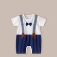thumbnail image 2 of MeetoTime Combinaisons pour Bébés Garçons Filles Imprimé Col Rond Manches Courtes T-Shirt Barboteuses Vêtements d'Été pour Bébés, 2 of 4