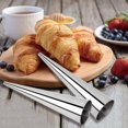 thumbnail image 1 of Wamans Cornet à la Crème Modèle Rouleau en Acier Inoxydable Évasé Croissant Danois Modèle Articles en Liquidation, 1 of 7