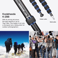 thumbnail image 2 of Koolehaoda Monopode de Caméra Extensible en Alliage d'Aluminium avec Base de Support Trépied, K-288 5 Sections 20-66 Pouces Réglable pour Caméras Reflex Caméscope Vidéo, Charge jusqu'à 15.5lbs, 2 of 6