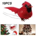 thumbnail image 3 of 10pcs Artificial Red Cardinal Birds for Centerpieces Red Cardinal Birds Home Garden Decor Red Cardinals, 3 of 9