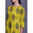thumbnail image 3 of Bimba Kurtis Droits pour Femmes Longue Robe Kurti Imprimée Haut Indien à Manches 3/4, 3 of 6