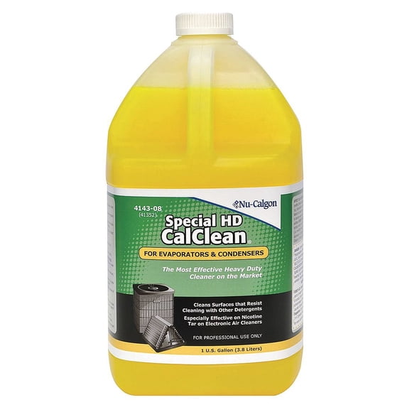 Nu-Calgon 4143-08 Evaporator Cleaner, Gold, 1 gal