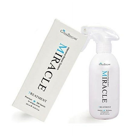 CollaZen Care Miracle Treatment Premium Silk Sericin 10.82 Ounce. For All Hair Types. Made in Korea. No Animal Testing. Ideal for Hair Extensions. Con