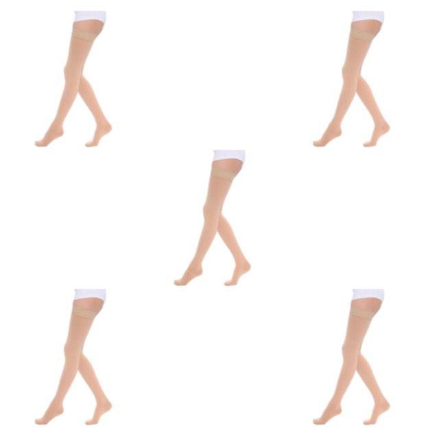 maskred Soft And Comfortable Tights High Stocking Stretchy Warm Fashionable Easy To Wear Nylon Compression Stockings Toe wrapping - skin S 5Set