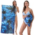 thumbnail image 1 of Foldable Beach Towel Printed Bath Towel All-in-one Beach Towel All-in-one Bag For Storage, 1 of 5