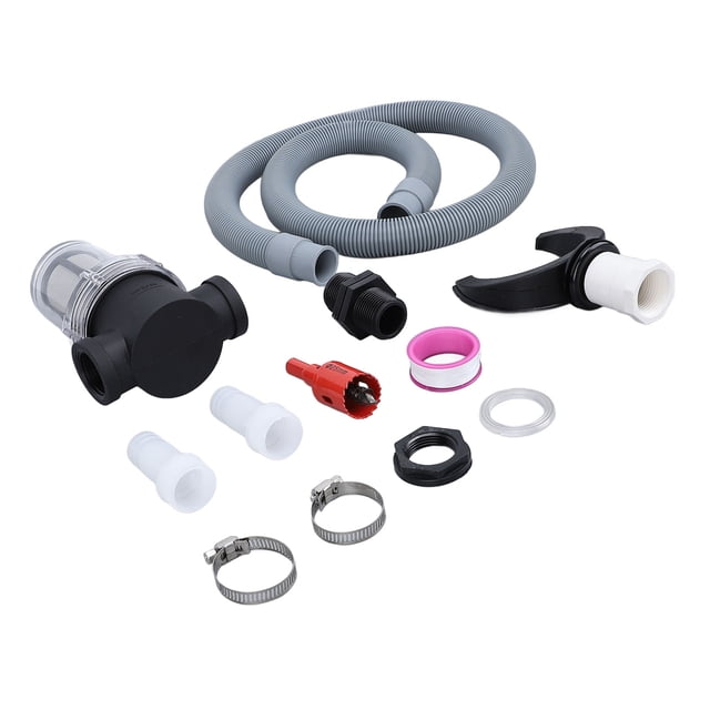 Rain Barrel Diverter Kit, Strong Plastic Material, Large Filtration System, Easy Rainwater Collection for Lawn and Garden, Water Collection System, Rainwater Barrel Connector