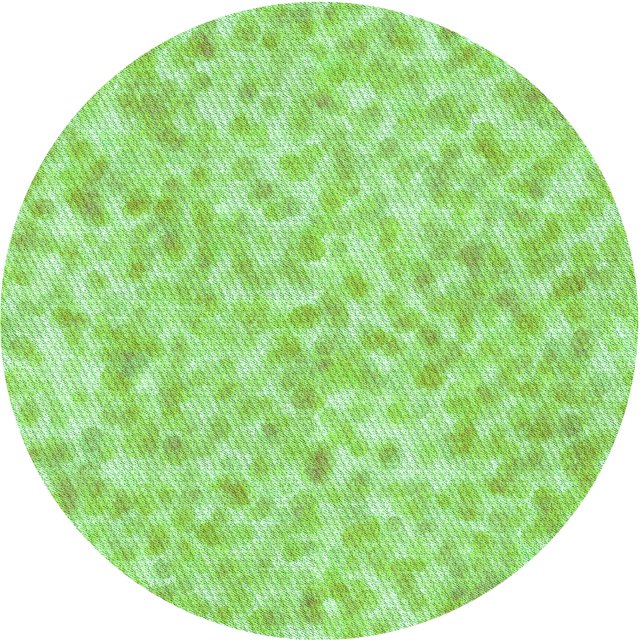Ahgly Company Tapis de Zone Rond Vert Transitionnel pour Intérieur Lavable à la Machine, 3 Pieds Rond