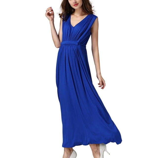 Penkiiy Robe d'Allaitement Fleurie pour Femmes, Robe Camisole de Maternité pour l'Allaitement, S Bleu
