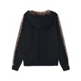 thumbnail image 4 of Innerwin Ensemble de Jogging Imprimé Léopard Survêtements pour Femmes Jogging Hoodies Confortable 2 Pcs Noir TP, 4 of 7