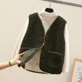 thumbnail image 2 of JUNWELL Women‘s Soft Fleece Vest Sleeveless Button Up Jacket Coat with Pockets, 2 of 7