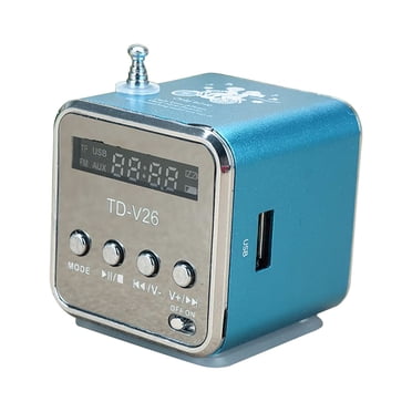 Meitianfacai Portable FM Radio & Bluetooth 5.0 Speaker 2 in 1, Digital Portable Mini Speaker Music MP3/4 Player/TF USB Disk Speaker FM Radio for Outdoor/Indoor,Rechargeable Battery