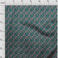thumbnail image 2 of oneOone Polyester Lycra Fabric Leaves Block Print Fabric BTY 56 Inch Wide, 2 of 4