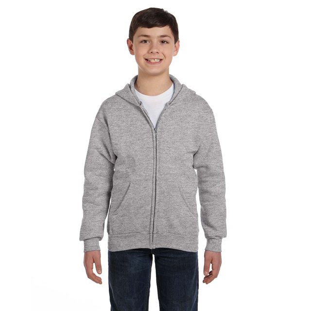 Youth EcoSmart 50/50 Full-Zip Hooded Sweatshirt