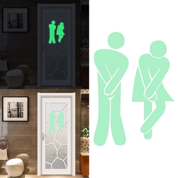 Boovnll Room Decor, Glow-In-The-Dark Switches Sticker Toilet Sticker Fluorescent Wall Sticker Toilet Decoration Sticker, Home Decor, Bedroom Decor, Living Room Decor