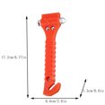 thumbnail image 3 of 2-in-1 Car Emergency Safety Hammer, Built-in Carbon Steel Window Breaker and Seatbelt Cutter, Auto Escape Rescue Glass Breaking Tool Kit, 3 of 6