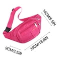 thumbnail image 3 of TopLLC Sac Banane de Sport en Toile pour Homme, Mode Décontractée, Grande Capacité de Rangement, 3 of 3