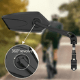 thumbnail image 3 of Bike Mirror 2 Pack, Bike Mirrors Handlebar Rearview Mirror, 360° Rotatable Bike Rear View Mirror, Safe Wide Angle Hd, 3 of 6