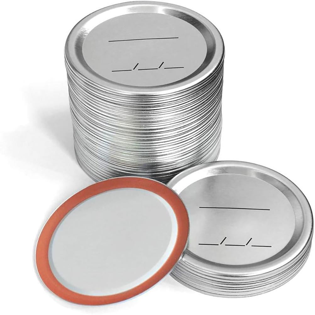 Mouth 100PCS Wide Mouth Canning Lids Reusable Split Type Jar Lids Leak Proof Storage Canning