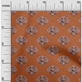 thumbnail image 1 of oneOone Cotton Poplin Fabric Animal Face Block Printed Fabric 1 Yard 42 Inch Wide, 1 of 4