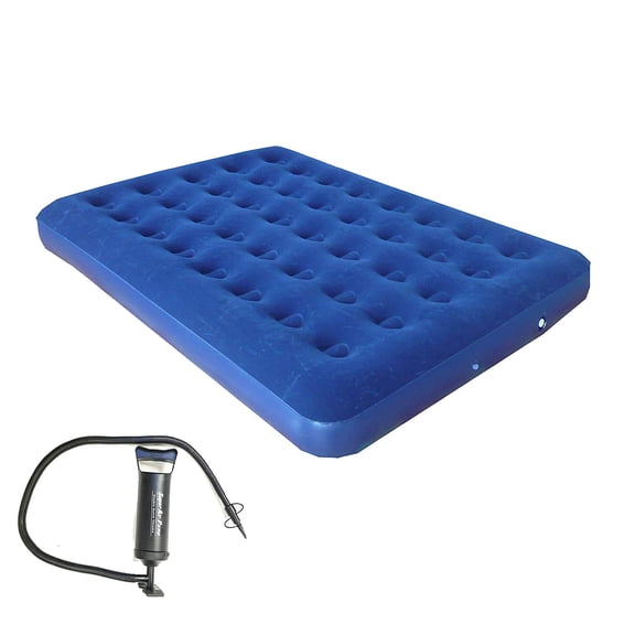 Matelas Pneumatique Format Double avec Pompe Manuelle à Double Action Combinée