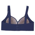 thumbnail image 4 of Bigersell Bras for Women Full-Coverage Wire-Free Bra Style T-10 Non-Slip Support Bra T-10-Dark Blue, 4 of 4