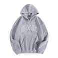 thumbnail image 1 of LUOGENLI Chandails à Capuchon pour Hommes Packers Los Angeles Hommes Femmes Lettre Graphique à Capuche Imprimé Col Rond Manches Longues Chandail Hauts Chandails à Capuchon pour Hommes Chandail 5TG Gris Taille TTG, 1 of 4